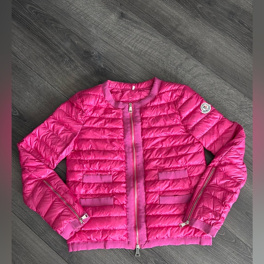 Moncler bright pink Alose jacket size 1